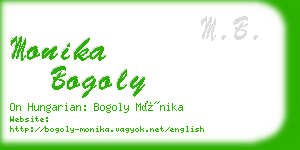 monika bogoly business card